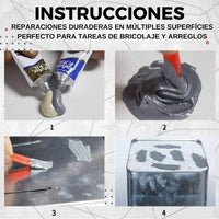 ¡Repara y mejora tus objetos! Kit de Reparación de Bisagras + MetalFix™ Pegamento Mágico