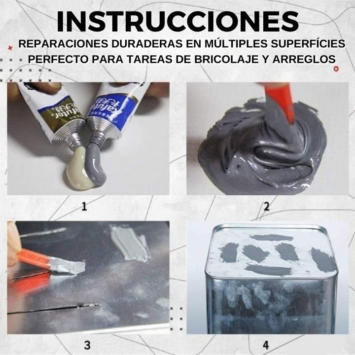 ¡Repara y mejora tus objetos! Kit de Reparación de Bisagras + MetalFix™ Pegamento Mágico
