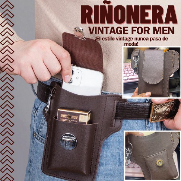 PouchPro™ - RIÑONERA VINTAGE PARA HOMBRE