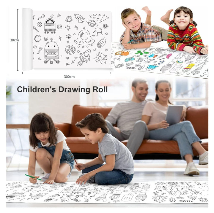 ROLLO PAPEL DE DIBUJO PARA NIÑOS: