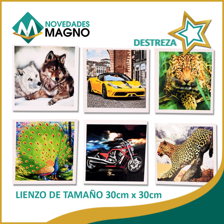 Pintura de diamantes de dibujos animados para niños