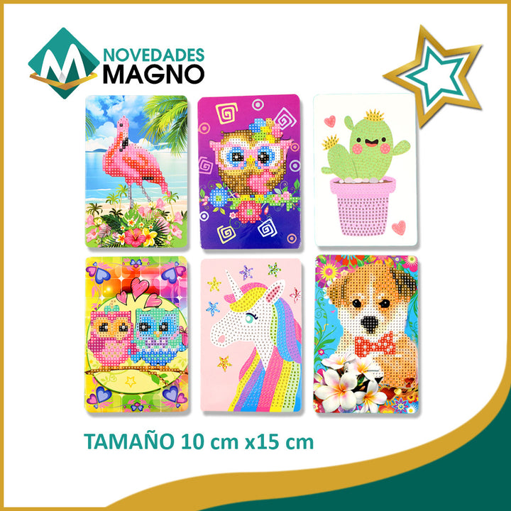 Pintura de diamantes de dibujos animados para niños
