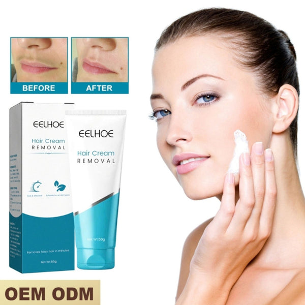 Crema depilatoria refrescante con efecto hielo