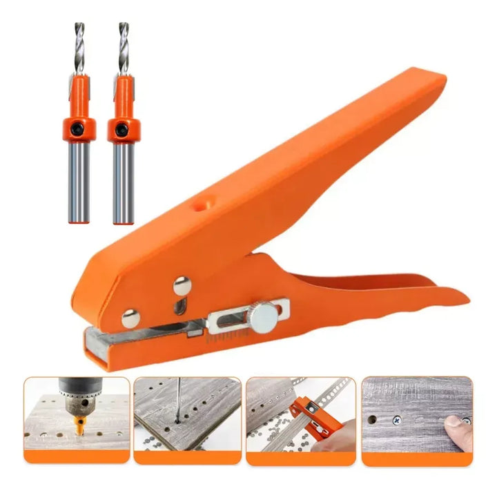 Kit de alicates perforadores y brocas avellanadas