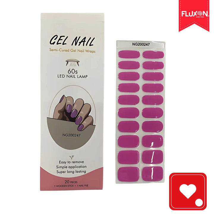 Kit de Adhesivos Semicurados para Uñas En Gel  x 20 Piezas