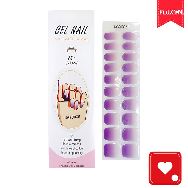 Kit de Adhesivos Semicurados para Uñas En Gel  x 20 Piezas