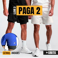 Dry-Fit™ - Pantalones Cortos de Compresion x 3 unidades