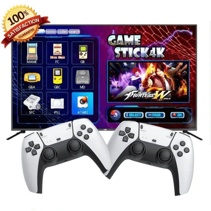 RetroPlay 4K™ - Videojuego con 10.000 Juegos Clásicos + 2 Controles