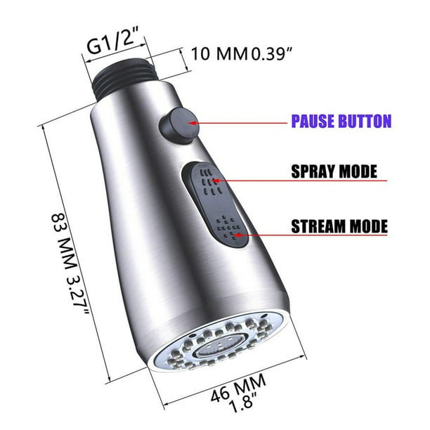 Grifo de alta presión giratorio: 360 grados + adaptador