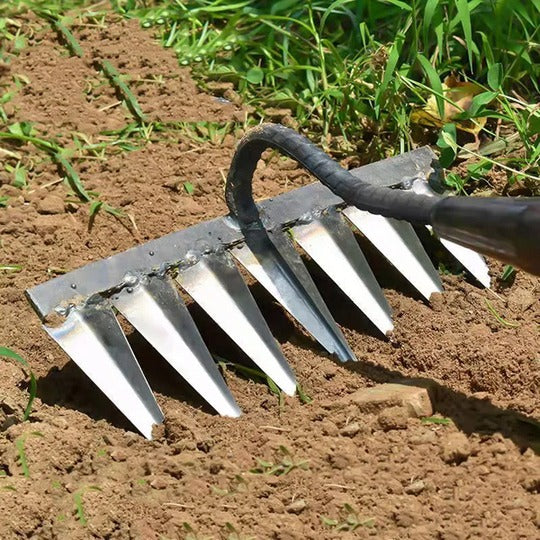 RastriMax™ - Rastrillo 2 en 1 - Elimina Maleza y Prepara la Tierra