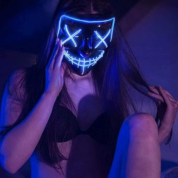 Mascara de la purga: luces led con control remoto