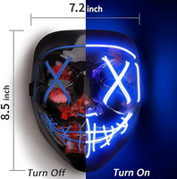 Mascara de la purga: luces led con control remoto