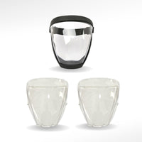 Protector facial impermeable y anti-polvo.