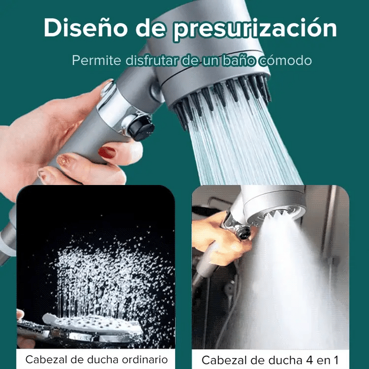 HydroPro™ - Cabezal de Ducha Masajeador 3 en 1
