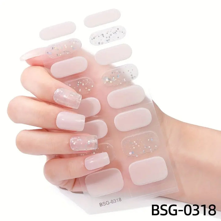 Kit de Adhesivos Semicurados para Uñas En Gel  x 20 Piezas