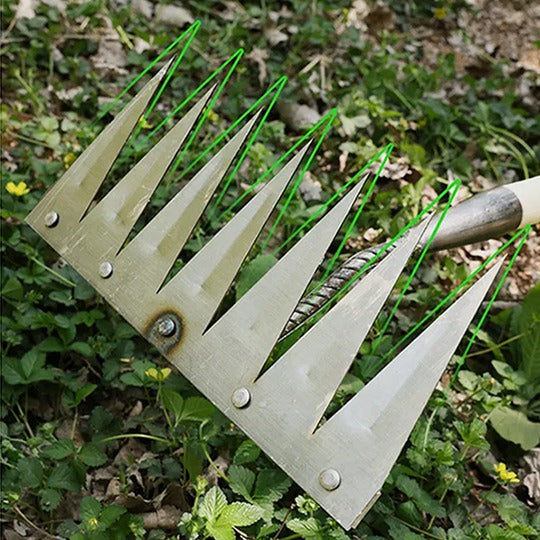 RastriMax™ - Rastrillo 2 en 1 - Elimina Maleza y Prepara la Tierra