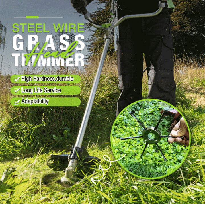 Cabezal para cortar césped- de acero inoxidable