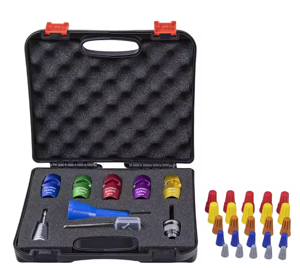 Kit 9 en 1 de Herramienta para Pelar y Retorcer Cables con Taladro