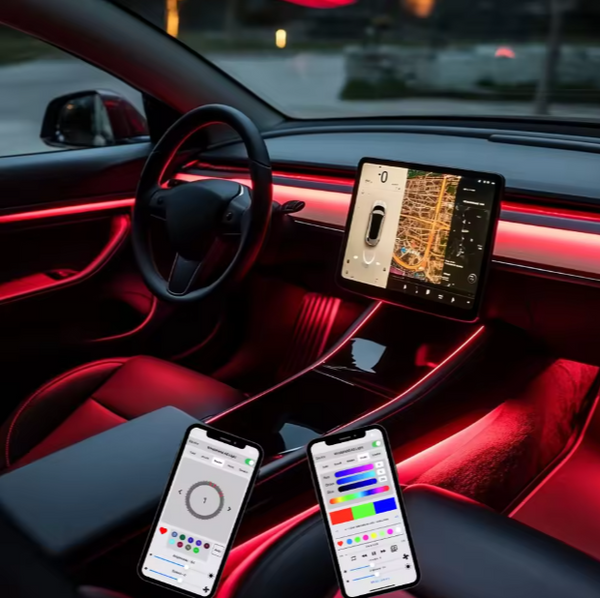 Kit de iluminación ambiental RGB para carro
