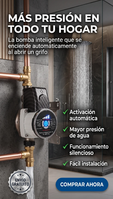 AquaBoost Pro™ - Bomba presurizadora inteligente de activación automática