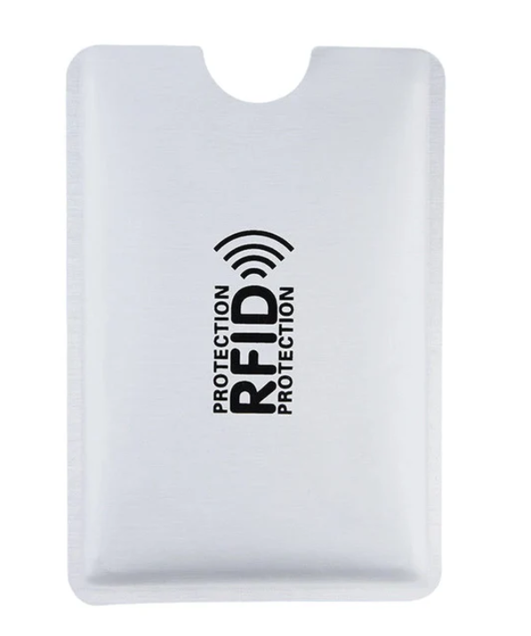Fundas con bloqueo RFID para tarjetas de crédito x 8 und
