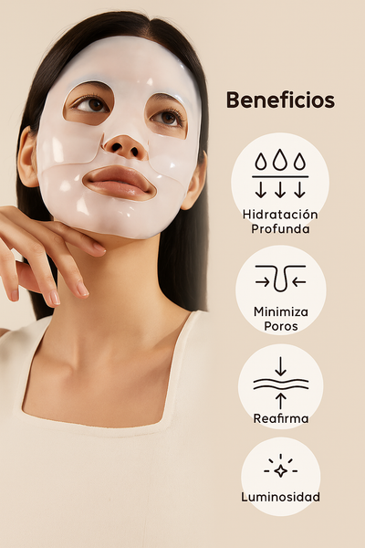 Mascarilla Coreana de Colágeno – Hidrogel Premium (Paquete x3)