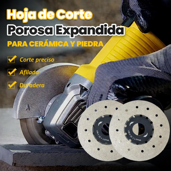 Hoja de corte ancha y porosa de 4 pulgadas para piedra y cerámica.