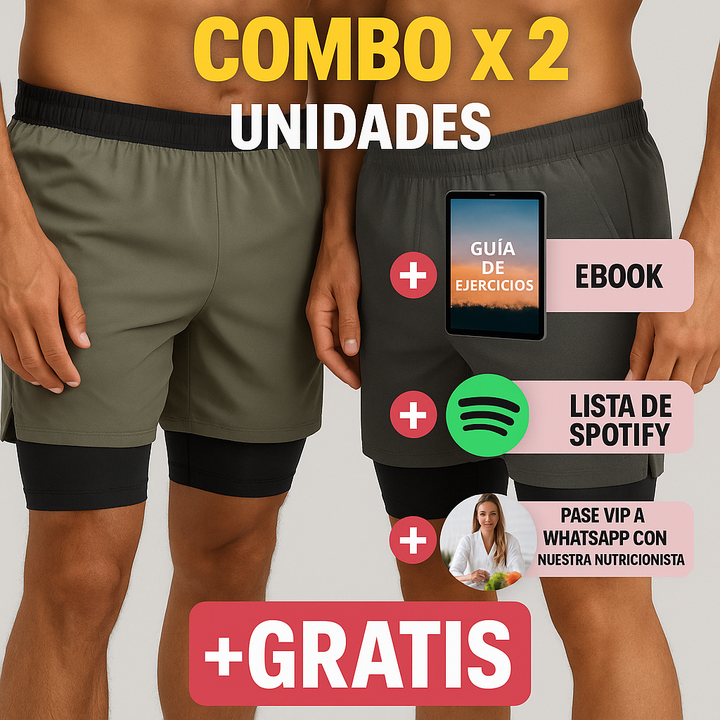 Combo Dry-Fit™ x2 pantalonetas de compresión + Beneficios exclusivo