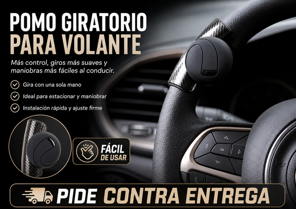 Pomo giratorio para volante de carro