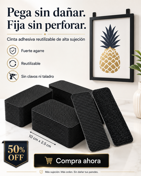 FixaTape™ — Cinta Adhesiva Reutilizable Multiusos