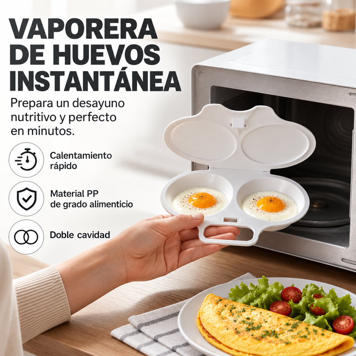 Cocedor de huevos antisalpicaduras