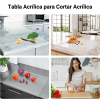ClearCut™ - Tabla Protectora de Encimeras para Cortar Acrílica Antideslizante