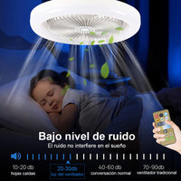 FanMaster® -  Ventilador de Techo Silencioso con LED y Control Remoto