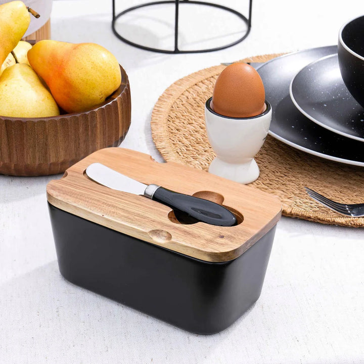 Caja de Mantequilla con Cuchillo Sellado para Conservar Queso y Mantequilla