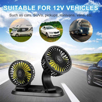 FreshAir™ - Mini ventilador doble refrigerante para auto