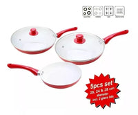 CERAMICHEF™ - SET X5 SARTENES + 100 PAPEL ANTIADHERENTE