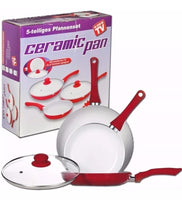 CERAMICHEF™ - SET X5 SARTENES + 100 PAPEL ANTIADHERENTE