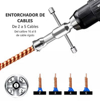 WireTwist Pro™ - HERRAMIENTA PARA TORCER CABLES