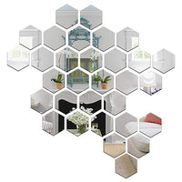 ReflectHex™ - Pegatinas de Espejo Hexagonales Decorativas