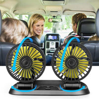 FreshAir™ - Mini ventilador doble refrigerante para auto