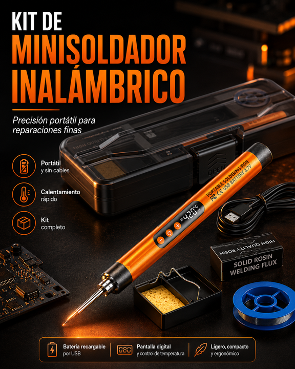 Kit de mini soldador inalámbrico
