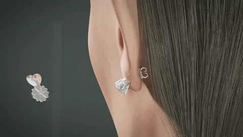 Levantador de Aretes:  Previene la caída y pérdida de tus aretes.