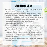 Pastillas limpiadoras de lavadora PREMIUM 🧼
