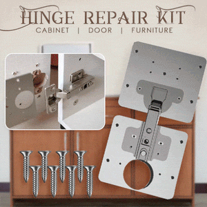 12-Pack Kit De Reparacion De Bisagras - Placa De Reparacion De Bisagras De  Ga
